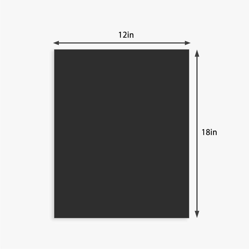 Somime 12 Pack Backing Boards Only - 12x18 Uncut Black Mats Matboards, Acid Free Backerboards, Ideal for Photos/Pictures/Prints/Frames/Arts - Image 2